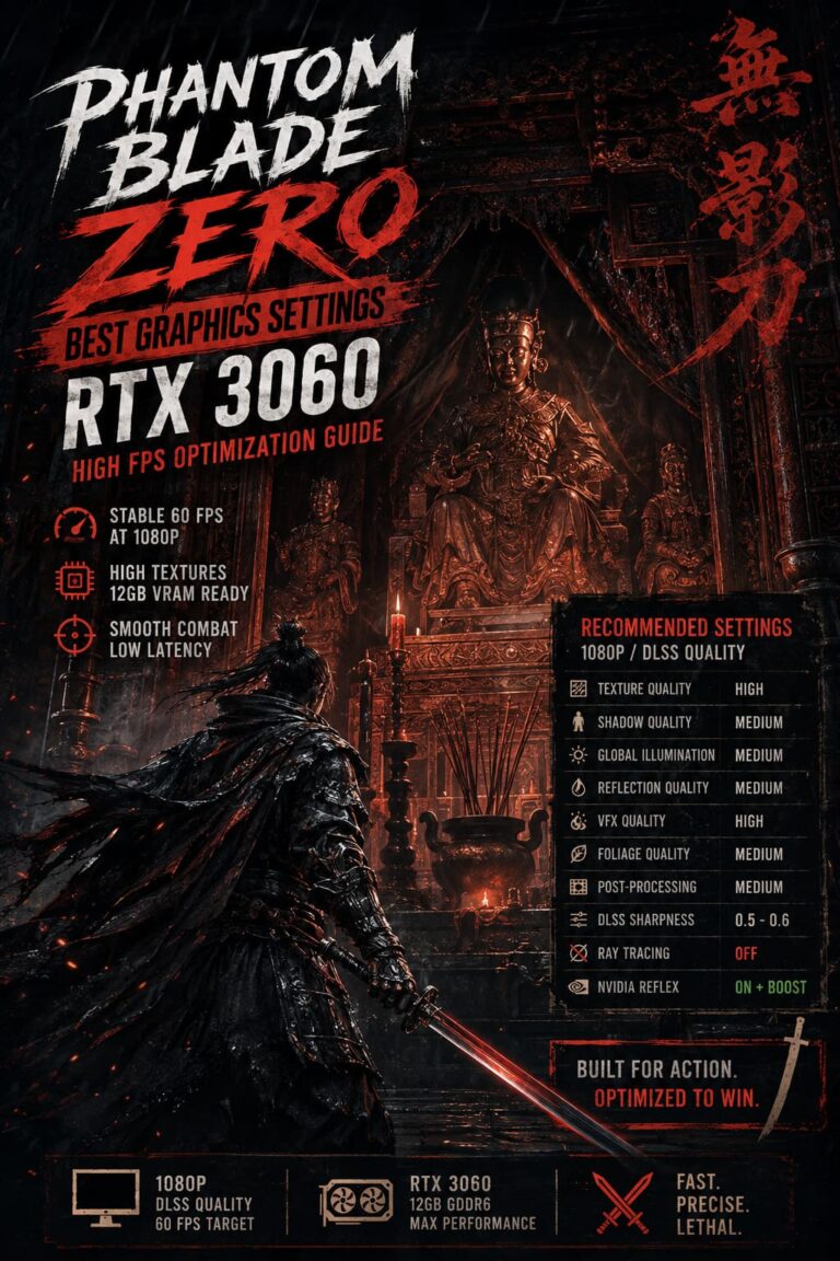 Best Graphics Settings for Phantom Blade Zero RTX 3060: High FPS Optimization Guide