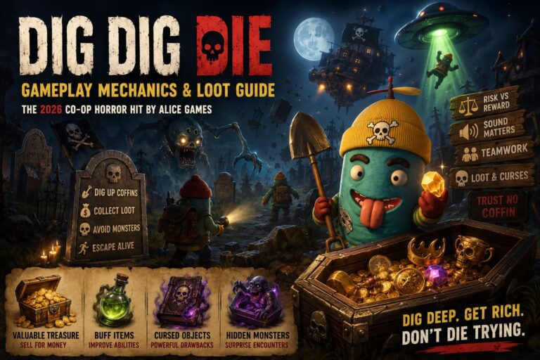 Dig Dig Die Gameplay Mechanics & Loot Guide: The 2026 Co-Op Horror Hit by Alice Games