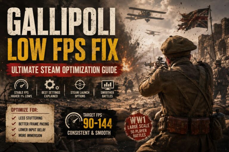 Gallipoli Game Low FPS Fix: Ultimate Steam Optimization Guide