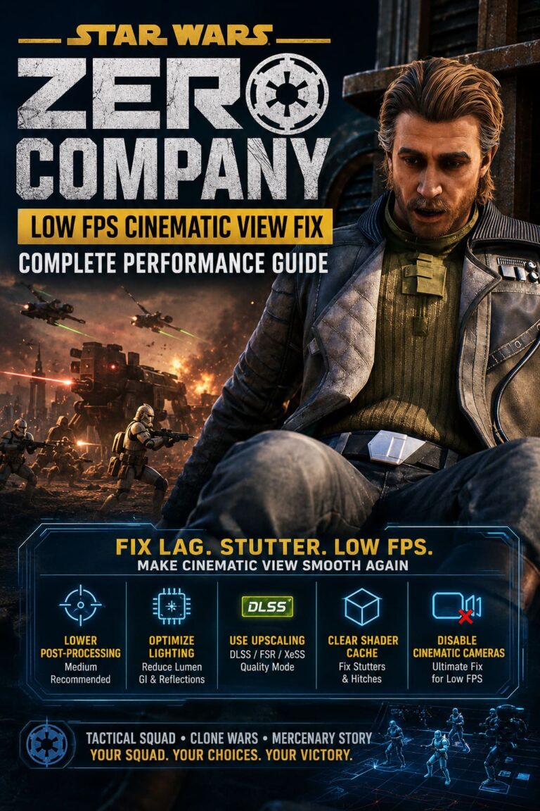 Star Wars Zero Company Low FPS Cinematic View Fix: Complete Performance Guide
