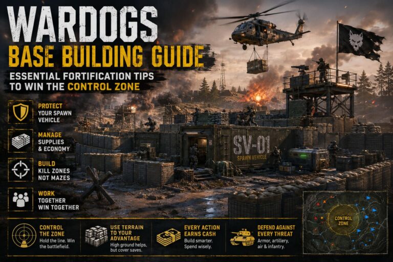 WARDOGS Base Building Guide: Essential Fortification Tips to Win the Control Zone