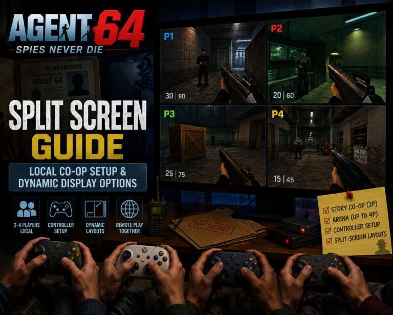 Agent 64 Spies Never Die Split Screen Guide: Local Co-Op Setup & Dynamic Display Options