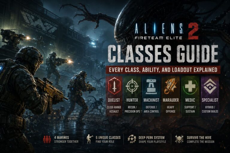 Aliens Fireteam Elite 2 Classes Guide: Every Class, Ability, and Loadout Explained