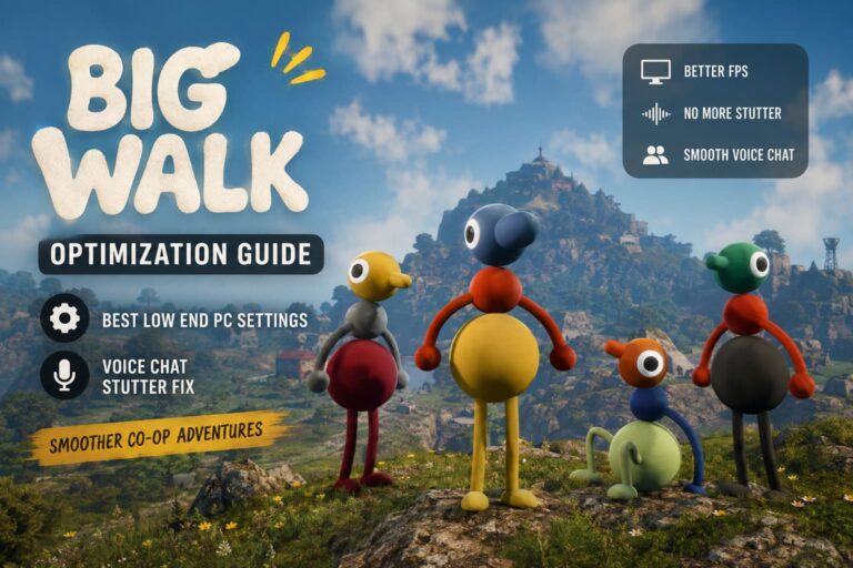 Big Walk Optimization Guide: Best Low End PC Settings and Voice Chat Stutter Fix (2026)