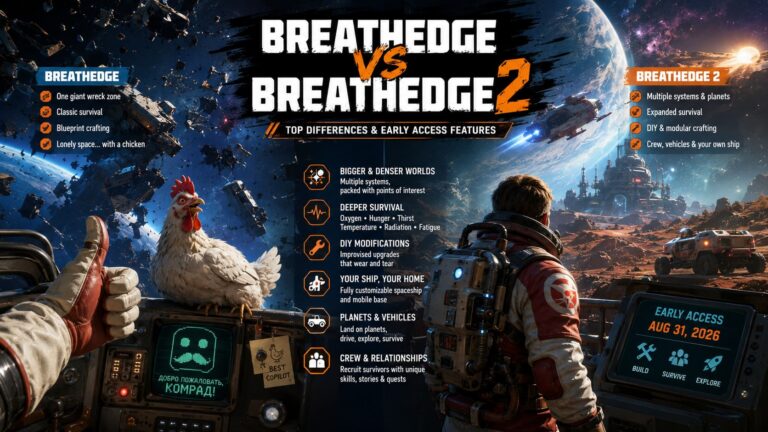 Breathedge vs Breathedge 2: Top Game Differences, Mechanics, and Early Access Features Explored