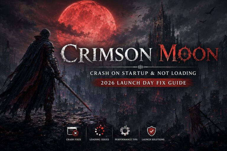 Crimson Moon Crash on Startup & Not Loading: 2026 Launch Day Fix Guide