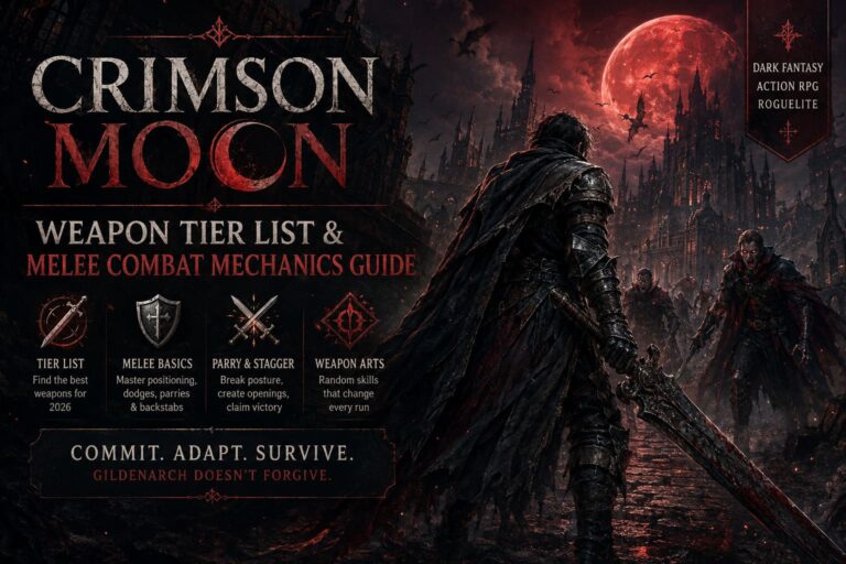 Crimson Moon Weapon Tier List and Melee Combat Mechanics Guide (2026)
