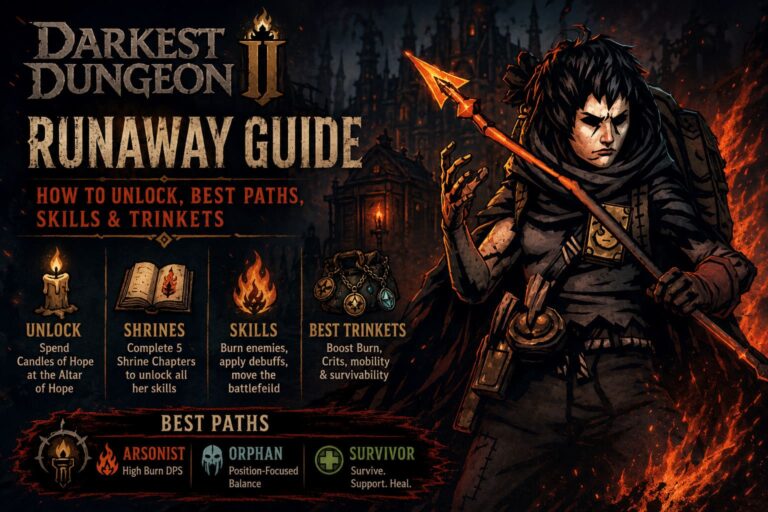 Darkest Dungeon 2 Runaway Guide: How to Unlock, Best Hero Paths, Skills, and Trinkets (2026 Strategy)
