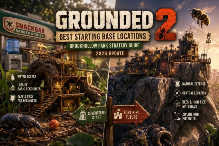 Grounded 2 Best Starting Base Locations: Brookhollow Park Strategy Guide (2026 Update)