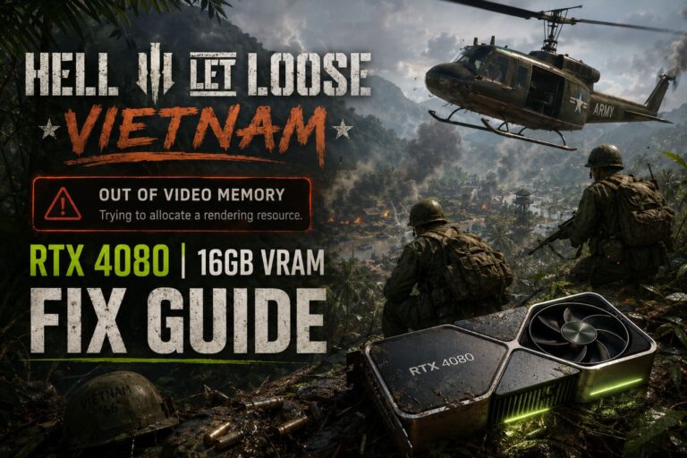 Hell Let Loose Vietnam Out of Video Memory on RTX 4080 Fix Guide