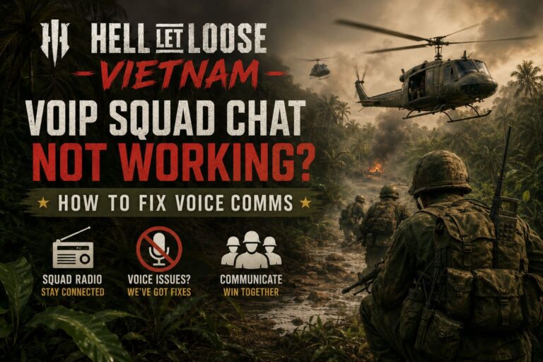 Hell Let Loose Vietnam VOIP Squad Chat Not Working? How to Fix Voice Comms