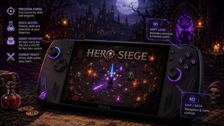 Hero Siege ASUS ROG Ally Controller Layout: 2026 Optimization Guide