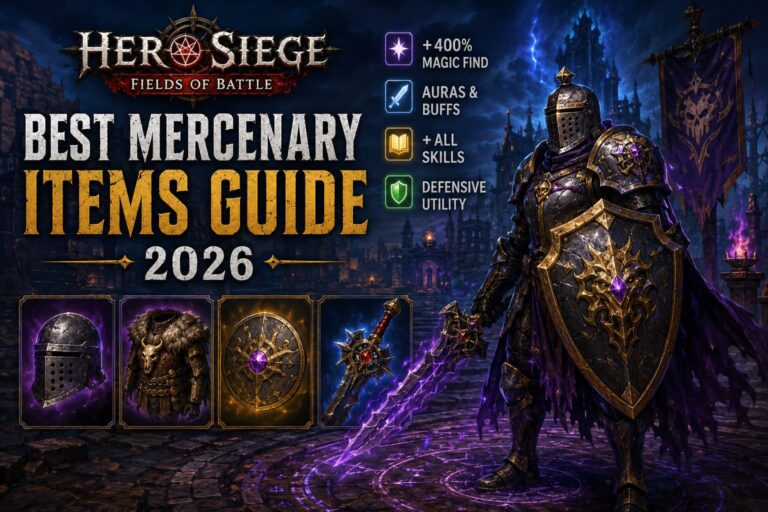 Hero Siege Fields of Battle Best Mercenary Items Guide (2026)