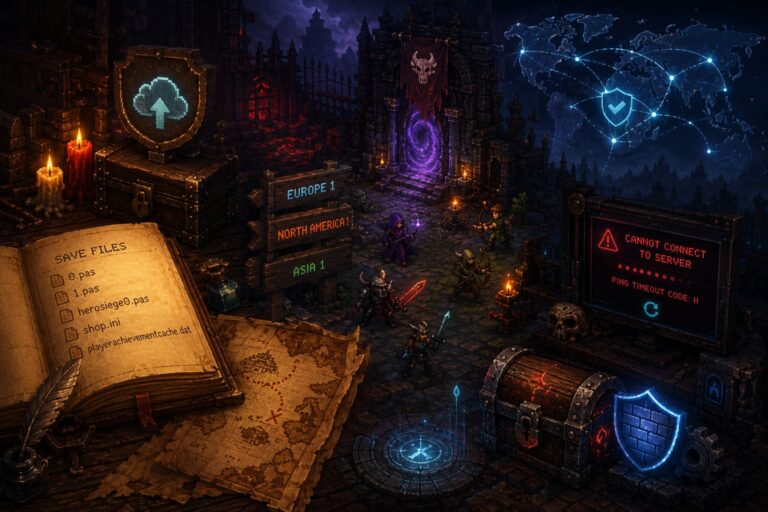 Hero Siege Save File Location, Steam Cloud Fix, and Online Connection Timeout Workarounds (2026 Guide)