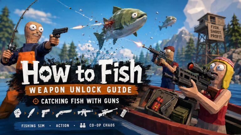How to Fish (Dazed Games) Weapon Unlock Guide: Catching Fish with Guns
