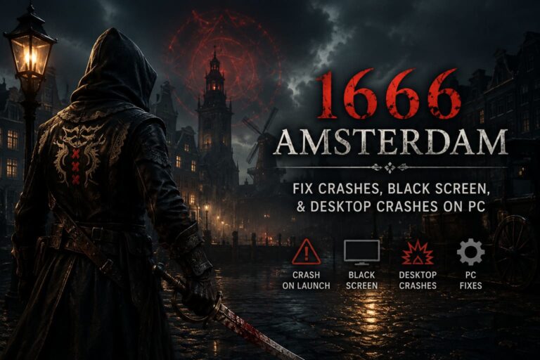 How to Fix 1666: Amsterdam Crashing on Launch, Black Screen, and Desktop Crashes on PC (Windows 10/11)