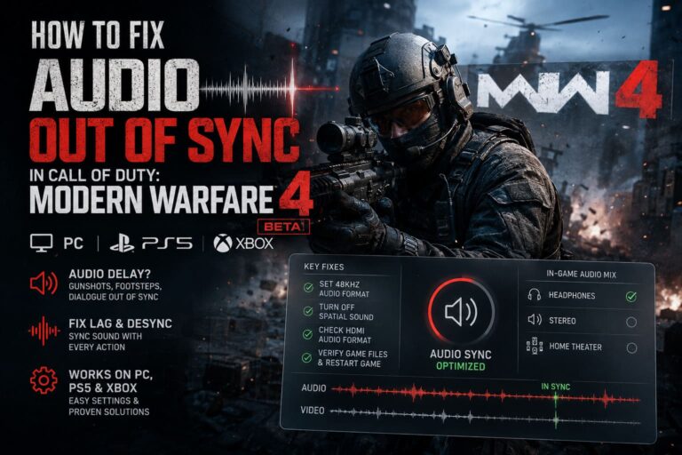How to Fix Audio Out of Sync in Call of Duty: Modern Warfare 4 Beta (PC, PS5, Xbox)
