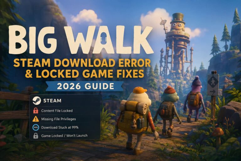 How to Fix Big Walk Steam Download Error and Locked Game Issues (2026 Guide)