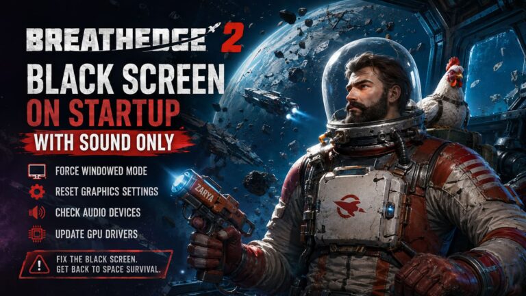 How to Fix Breathedge 2 Black Screen on Startup with Sound Only