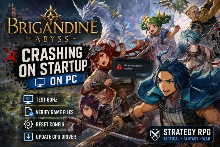 How to Fix Brigandine Abyss Crashing on Startup on PC (2026 Guide)