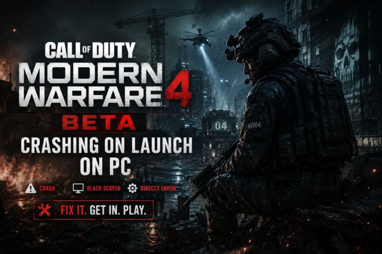 How to Fix Call of Duty: Modern Warfare 4 Beta Crashing on Launch on PC