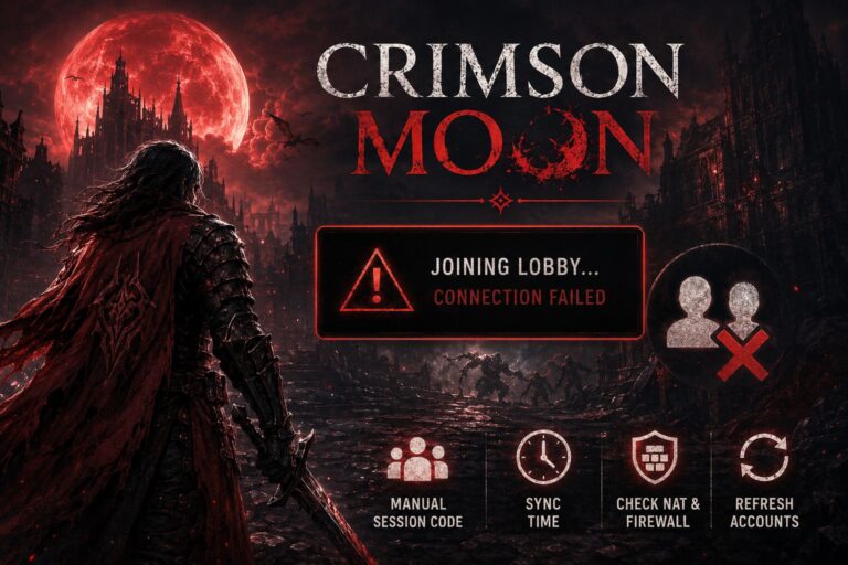 How to Fix Crimson Moon Friend Invitation Lobby Error (2026 Guide)