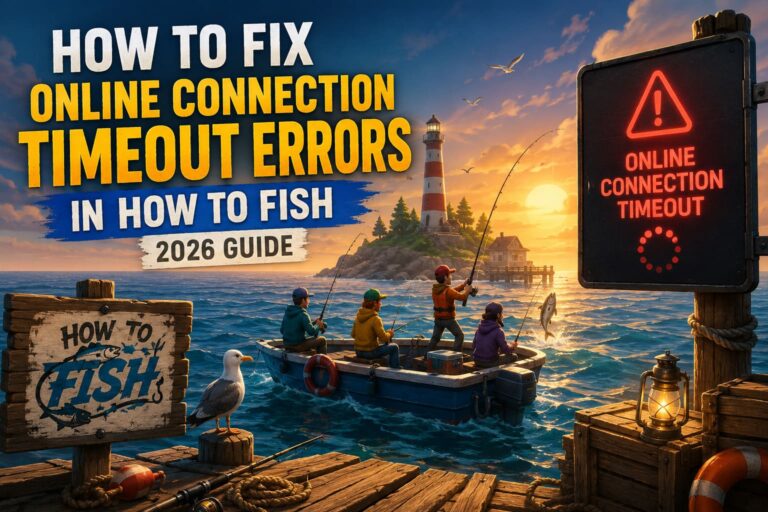 How to Fix Online Connection Timeout Errors in “How to Fish” (2026 Guide)