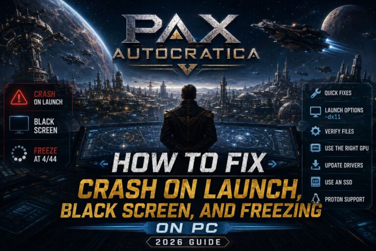 How to Fix Pax Autocratica Crash on Launch, Black Screen, and Freezing on PC (2026 Guide)