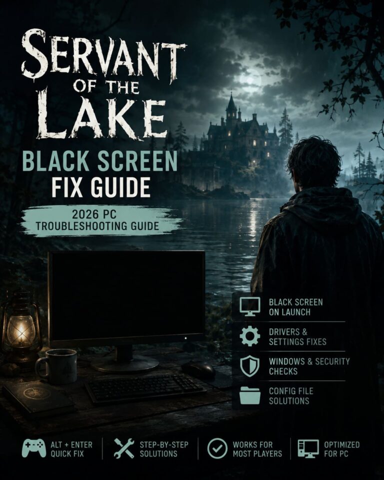 How to Fix Servant of the Lake Black Screen on Launch: 2026 PC Troubleshooting Guide