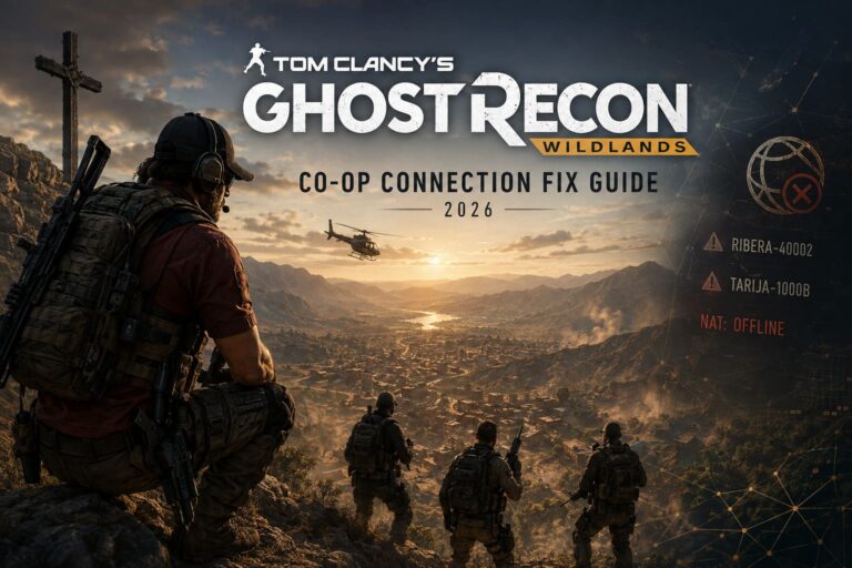 How to Fix Tom Clancy’s Ghost Recon Wildlands Co-Op Connection Errors on Ubisoft Connect (2026 Guide)