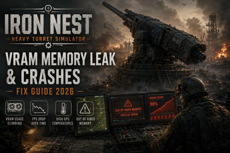How to Fix VRAM Memory Leak and Crashes in IRON NEST: Heavy Turret Simulator (2026 Guide)