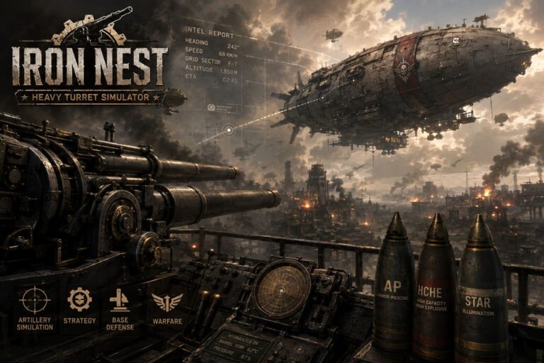 IRON NEST Heavy Turret Simulator: How to Defeat Armored Airships Guide