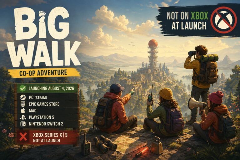 Is Big Walk on Xbox Series X? Launch Platforms and Release Details Explained