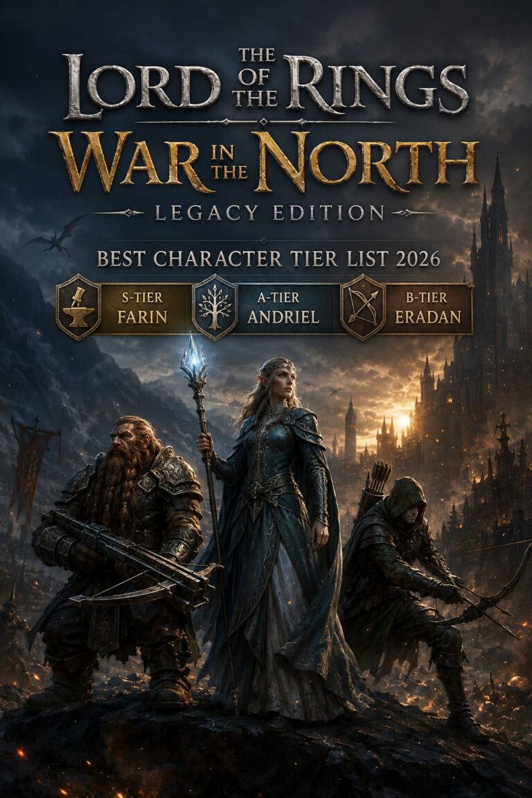 Lord of the Rings War in the North Legacy Edition Best Character Tier List 2026