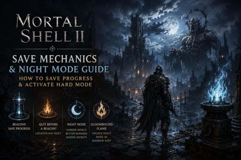 Mortal Shell 2 Save Mechanics and Night Mode Guide: How to Save Progress and Activate Hard Mode Explained