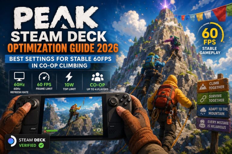 PEAK Steam Deck Optimization Guide 2026: Best Settings for Stable 60FPS in Co-Op Climbing