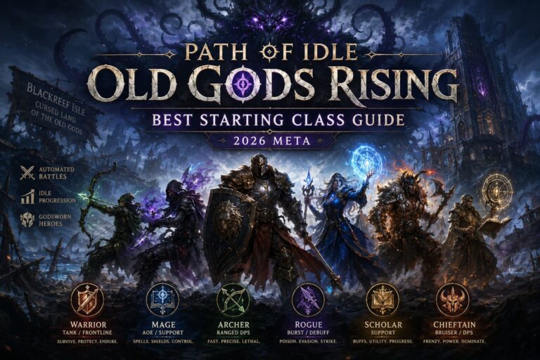 Path of Idle Old Gods Rising Best Starting Class Guide (2026 Meta)