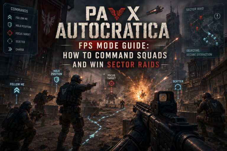 Pax Autocratica FPS Mode Guide: How to Command Squads and Win Sector Raids