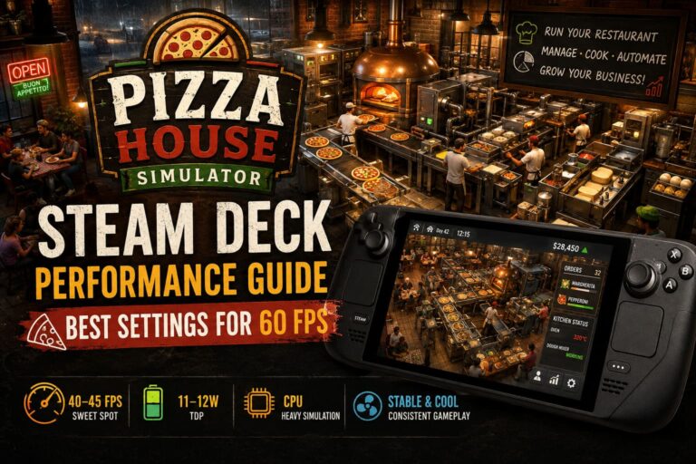 Pizza House Simulator Steam Deck Performance Guide: Best Settings for 60 FPS