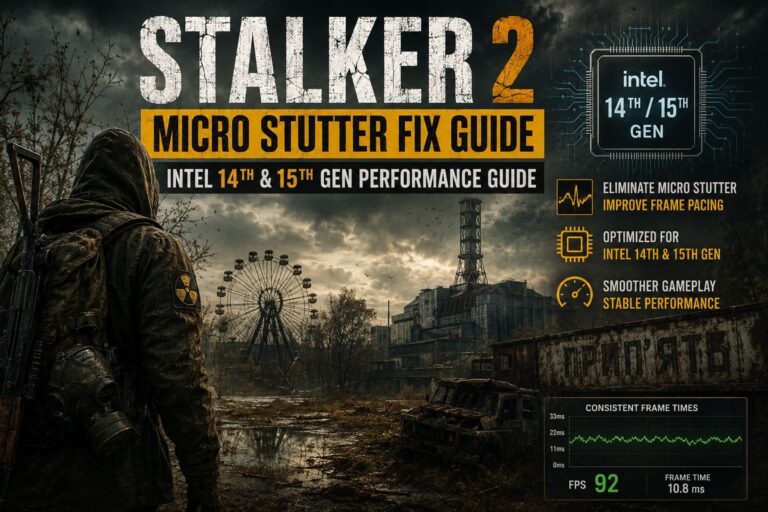 STALKER 2 Micro Stutter Fix Guide: Intel 14th & 15th Gen Performance Guide