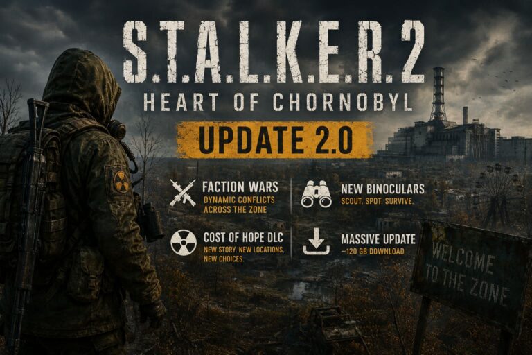 STALKER 2 Update 2.0 Patch Notes: Faction Wars, Download Size, and Cost of Hope DLC Changes