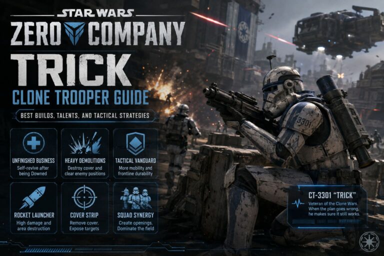 Star Wars Zero Company Trick Clone Trooper Guide: Best Builds, Talents, and Tactical Strategies