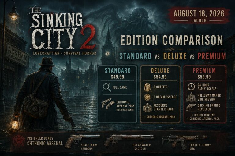 The Sinking City 2 Edition Comparison Guide: Standard vs Deluxe vs Premium Explained