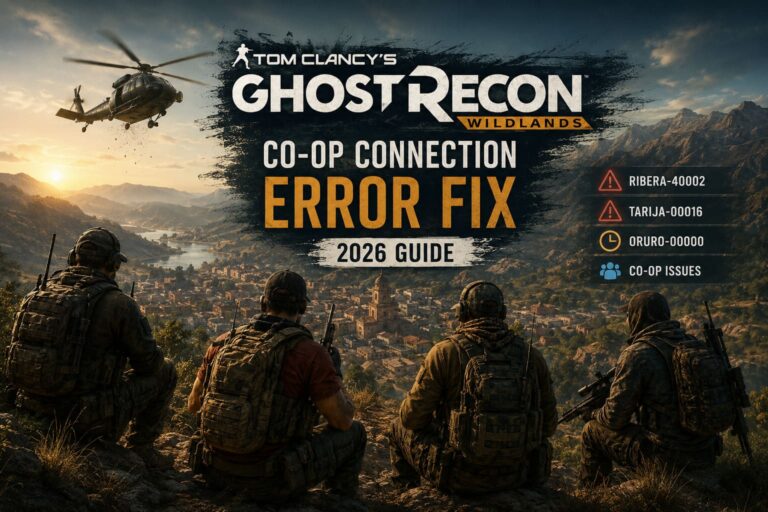 Tom Clancy’s Ghost Recon Wildlands Co-Op Connection Error Fix (2026 Guide)