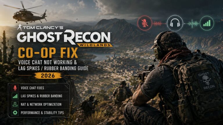 Tom Clancy’s Ghost Recon Wildlands Co-Op Fix: Voice Chat Not Working & Lag Spikes / Rubber Banding Guide (2026)