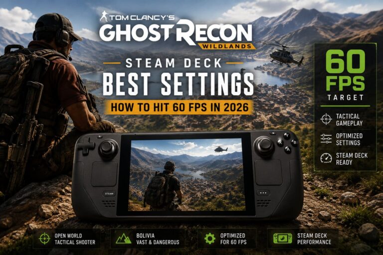 Tom Clancy’s Ghost Recon Wildlands Steam Deck Best Settings: How to Hit 60 FPS in 2026