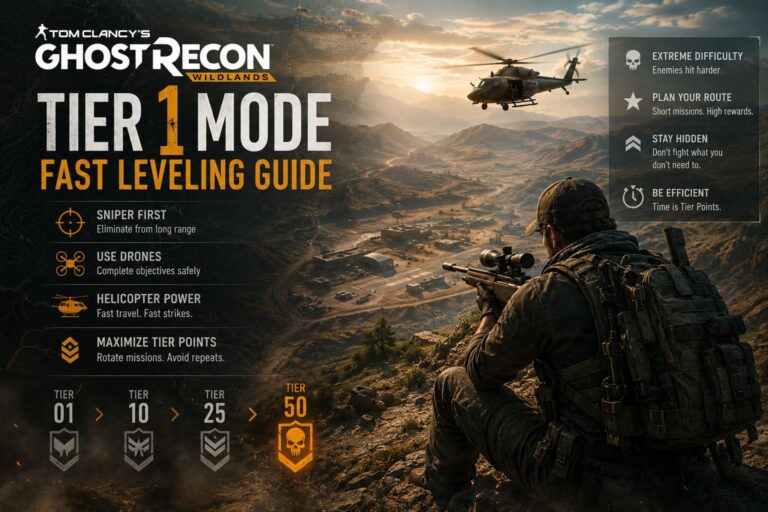 Tom Clancy’s Ghost Recon Wildlands Tier 1 Mode Fast Leveling Guide (2026 Strategy)