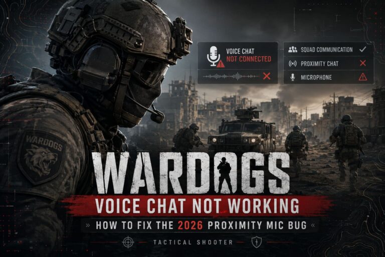 WARDOGS Voice Chat Not Working: How to Fix the 2026 Proximity Mic Bug