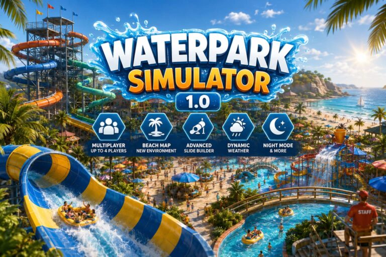 Waterpark Simulator 2026 Dev Blog Updates: Version 1.0 Guide, Multiplayer, and Console Release Details