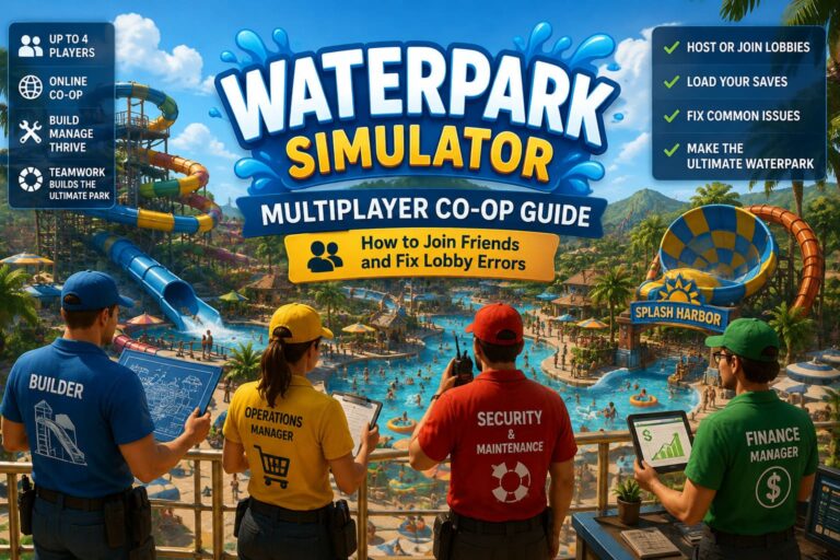 Waterpark Simulator Multiplayer Co-Op Guide: How to Join Friends and Fix Lobby Errors